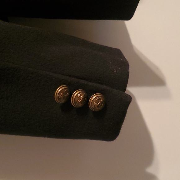 Vintage CLUB MONACO late 80's double breaster Wool Pea Coat Jacket - Picture 5 of 10